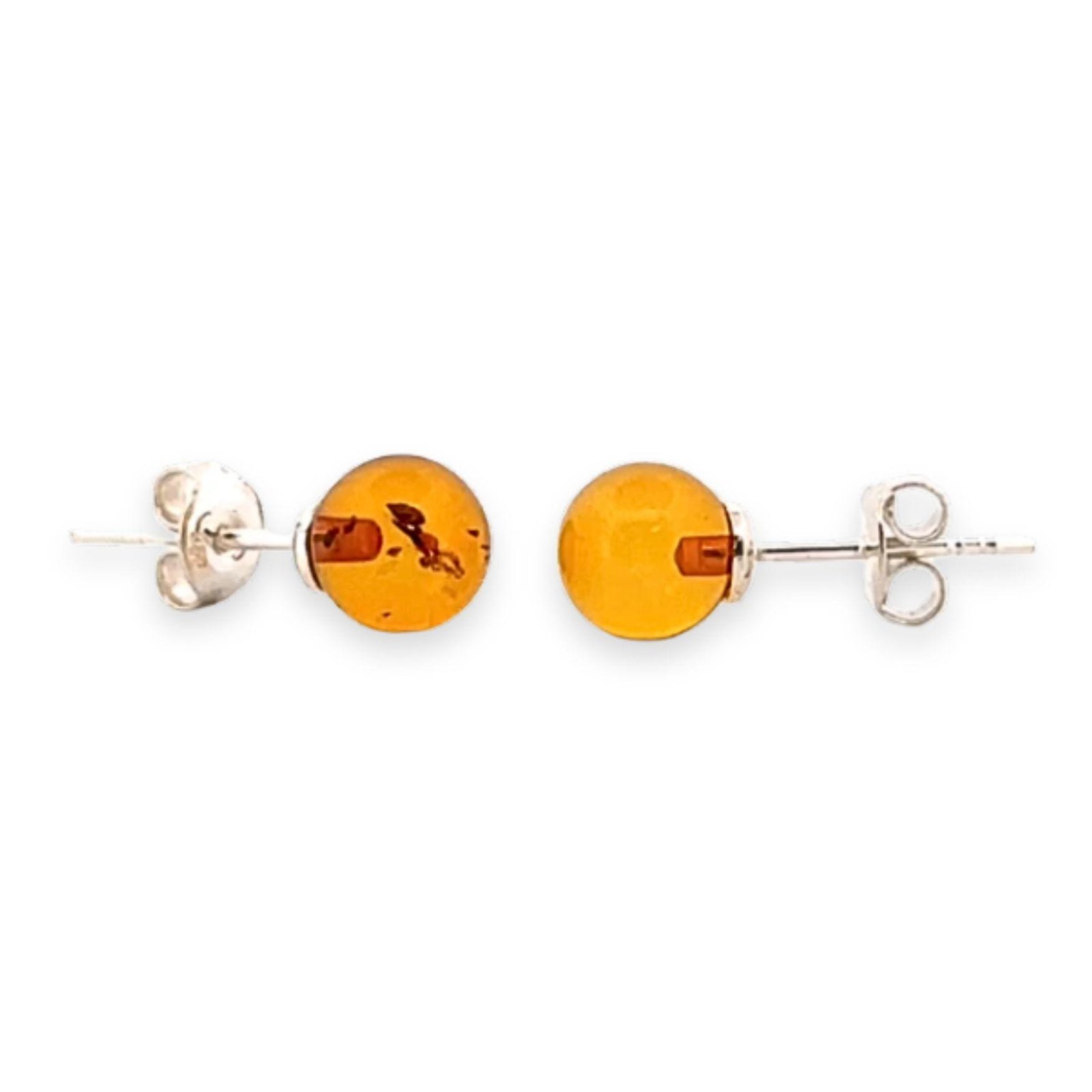 Amber Stud Earrings – Honey Color - Baltic Amber Wholesale - Ekohub.lt